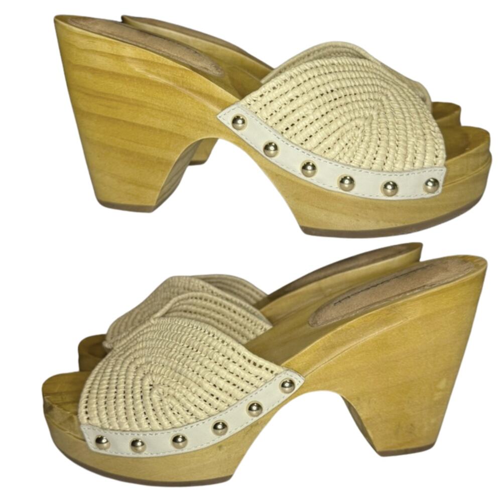 Kelsi Dagger Brooklyn Dreamer Clogs - Natural | Size 7 | New Without Box - Picture 2 of 8